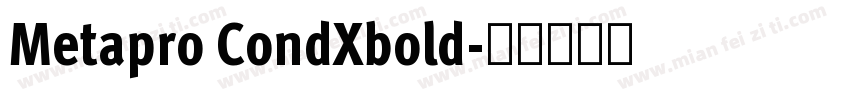 Metapro CondXbold字体转换